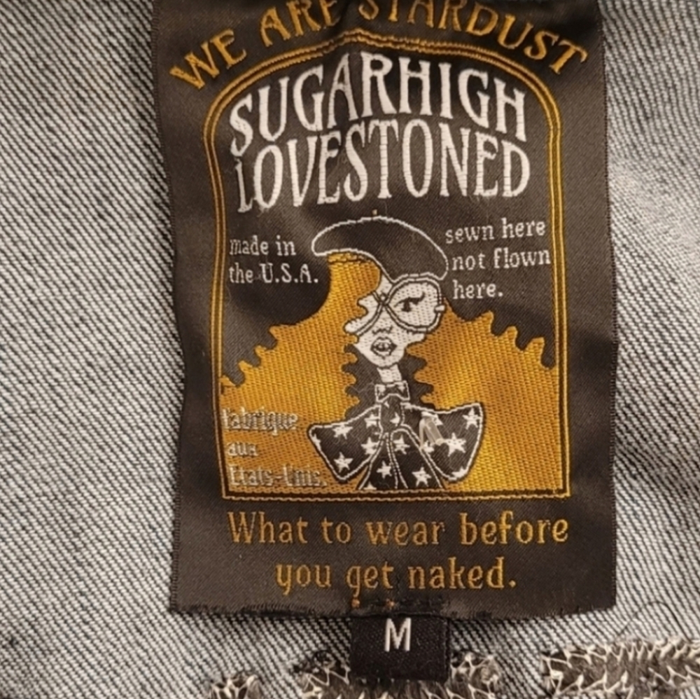 SUGARHIGH LOVESTONED LITTE DIPPER DENIM JUMPSUIT COVERALLS - Picture 9 of 9